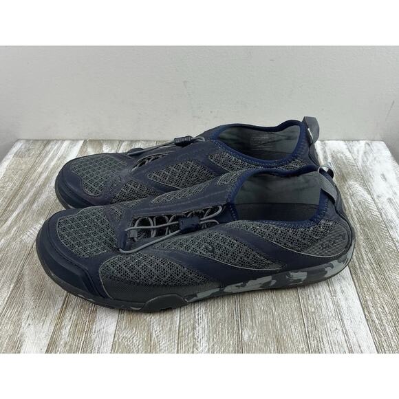 Olukai Eleu Trainer Water Shoes Mens 10 Blue Quick Dry Mesh Bungee 10284-26DE - Picture 1 of 16